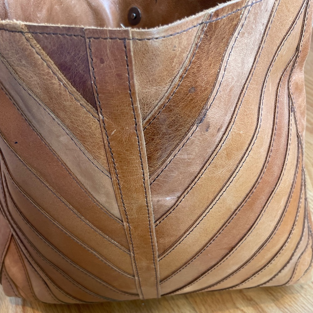 Leather cross body bag